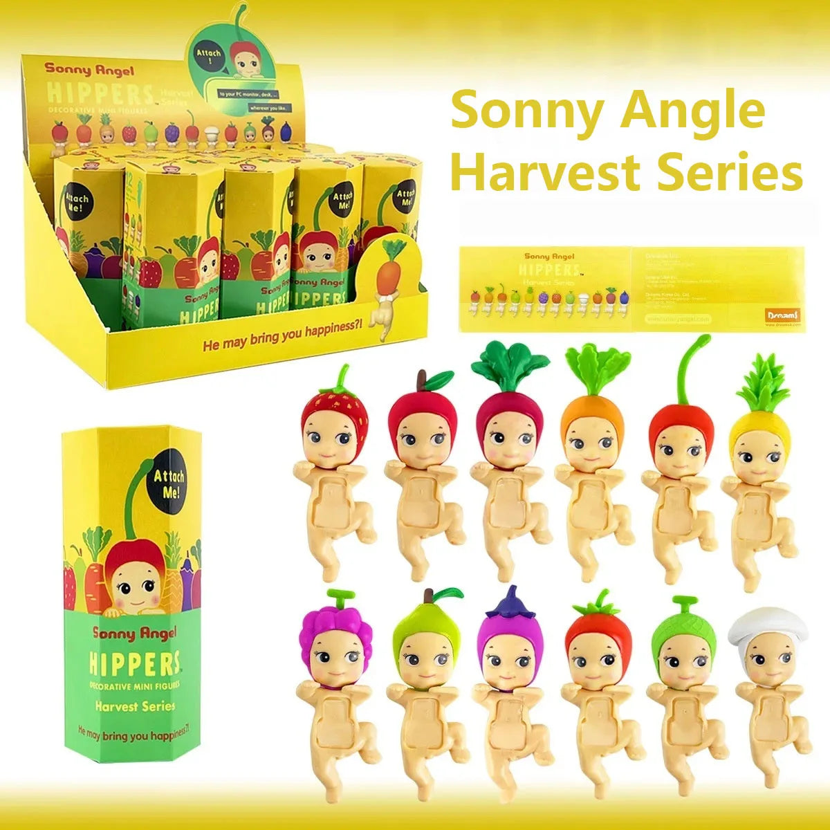 Sonny Angel Movil Hippers Blind Box Toys Harvest Series Anime Action Figures Ornaments Dolls Fans Children Christmas Gifts